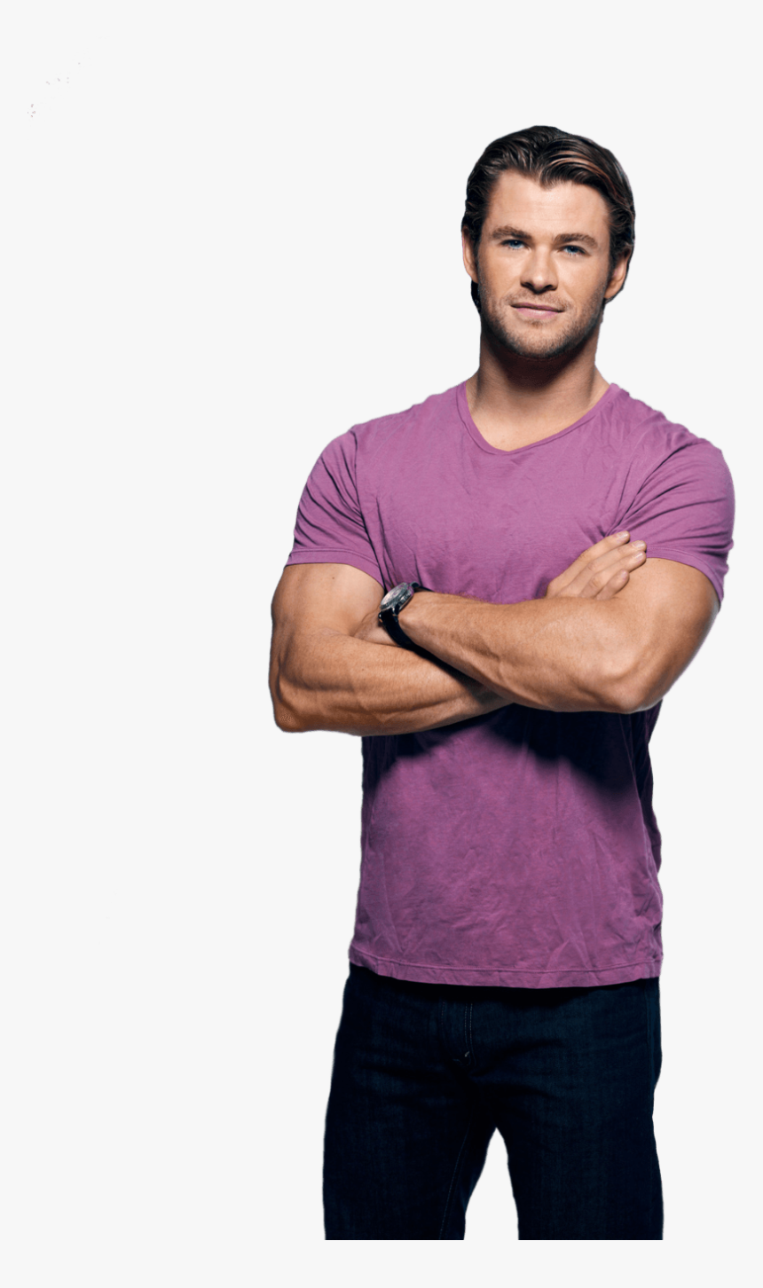 Chris Hemsworth Purple Tshirt Clip Arts - Chris Hemsworth Transparent, HD Png Download, Free Download