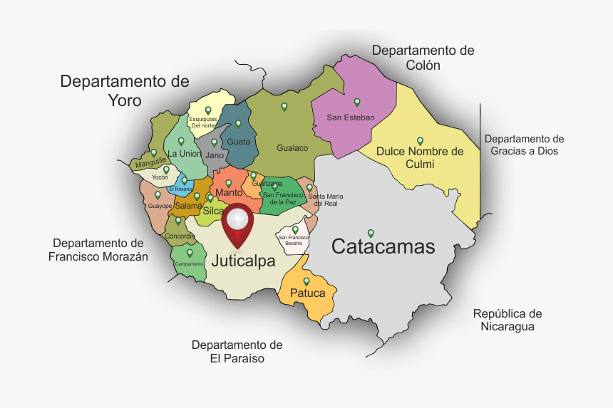 Departamento De Olancho Y Sus Municipios, HD Png Download, Free Download