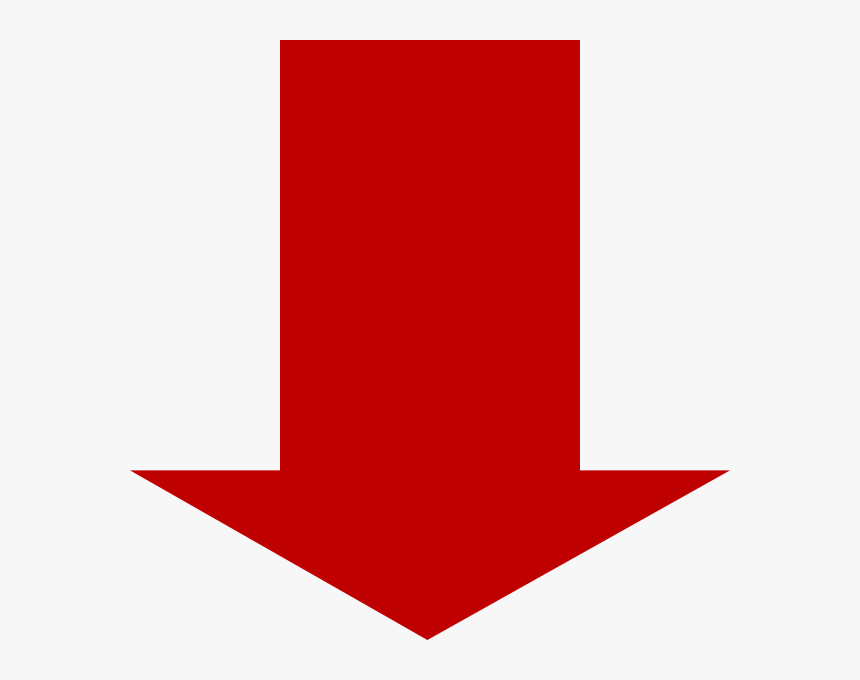 Red Down Arrow Clip Art - Red Arrow Down Png, Transparent Png, Free Download