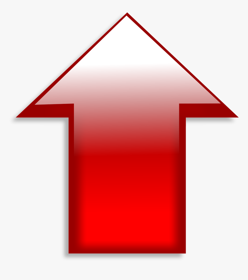 Up, Arrow, Red, Symbol, Sign, Direction, Icon, Design - Yukarı Ok Işareti Png, Transparent Png, Free Download