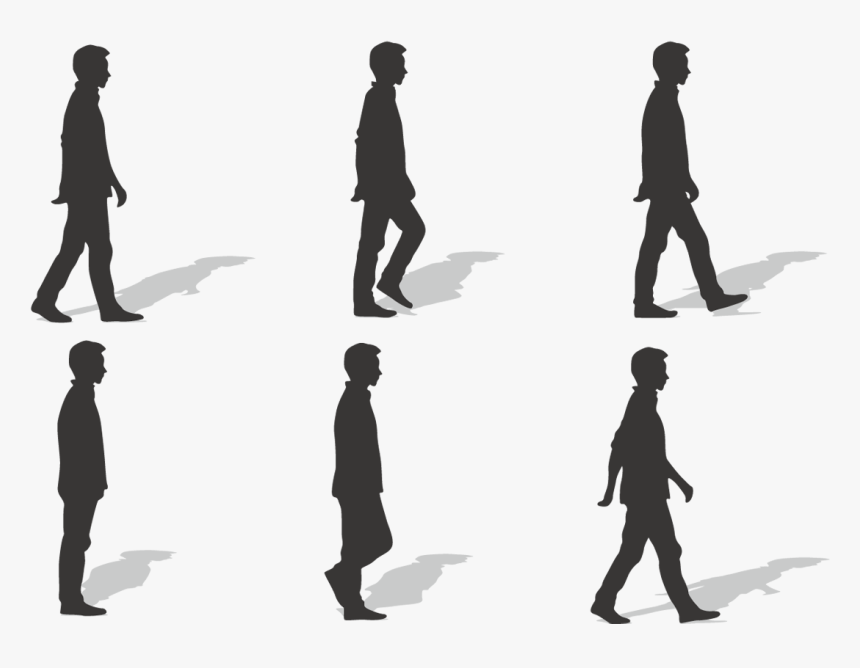 Walking Silhouetts Silhouette Vector PNG, Vector Walking Icon, Person  Clipart, Walking, Walk PNG Image For Free Download