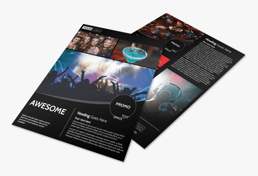 Popular Night Club Flyer Template Preview Flyer Hd Png Download Kindpng