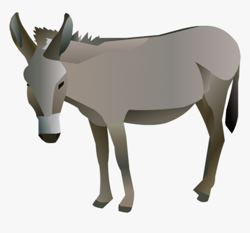 Donkey - Transparent Background Donkey Clip Art, HD Png Download, Free Download