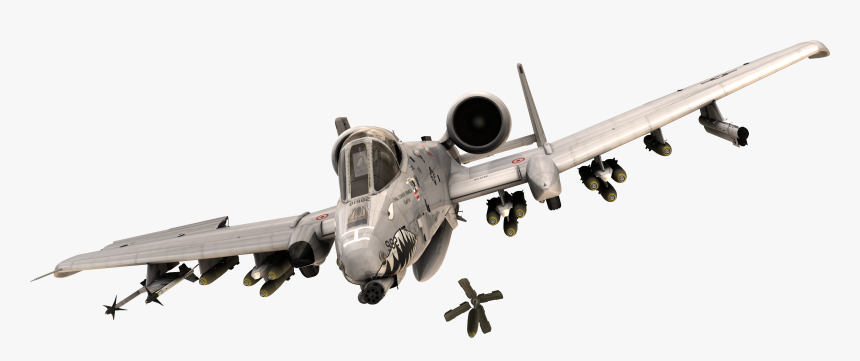 Fairchild Republic A 10 Thunderbolt Ii Airplane Aircraft - A10 Warthog No Background, HD Png Download, Free Download