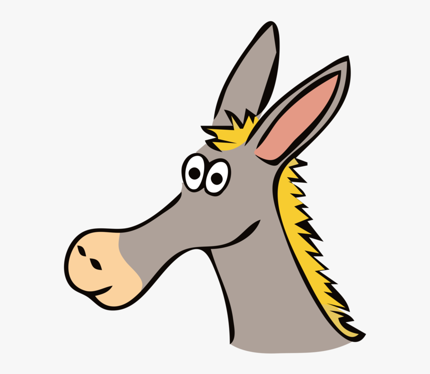 Donkey Cartoon Drawing Watercolor Painting Cc0 - Whatsapp Jokes Hindi Santa Banta, HD Png Download, Free Download