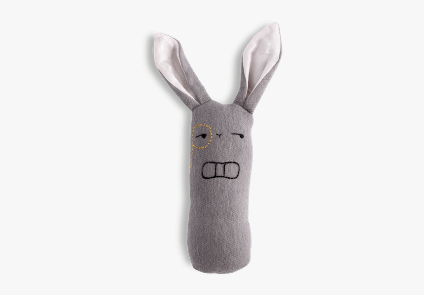 Monocle Bunny Rattle - Stuffed Toy, HD Png Download, Free Download