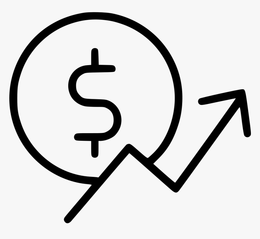 Dollar Sigh Png - Dollar Sign Increase Icon, Transparent Png, Free Download