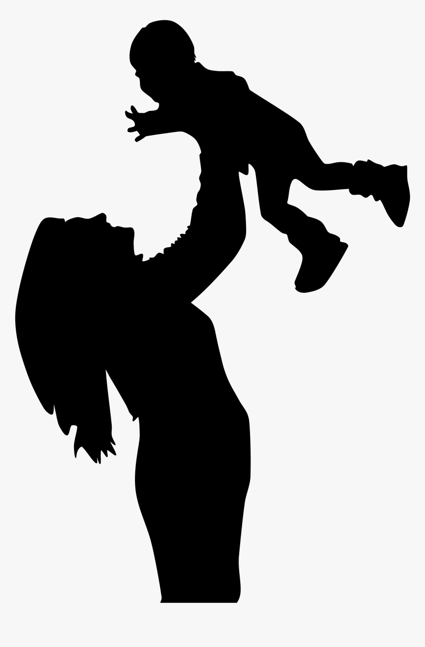 Mother And Son Silhouette 2 Clip Arts - Mother And Son Png, Transparent Png, Free Download