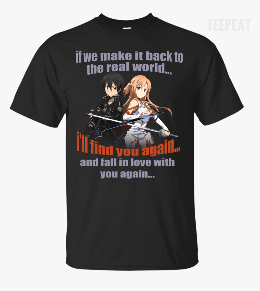 Kirito And Asuna Tee Apparel Teepeat"
 Class=, HD Png Download, Free Download