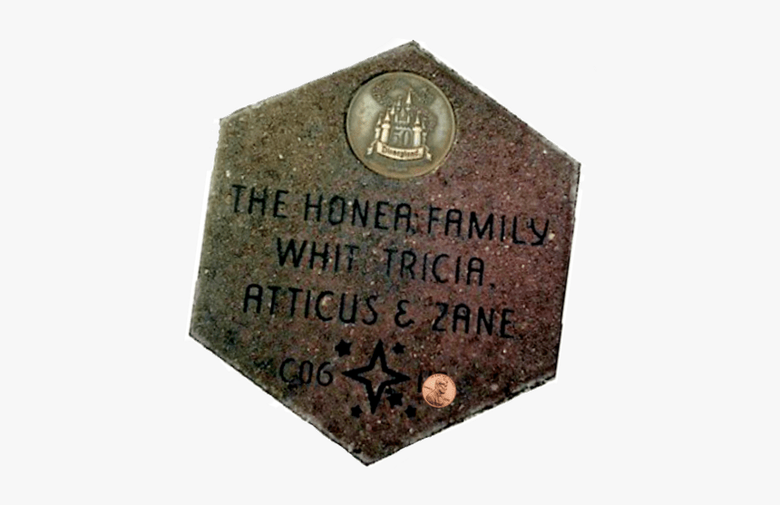 Magic Honea Brick At Disneyland - Commemorative Plaque, HD Png Download, Free Download