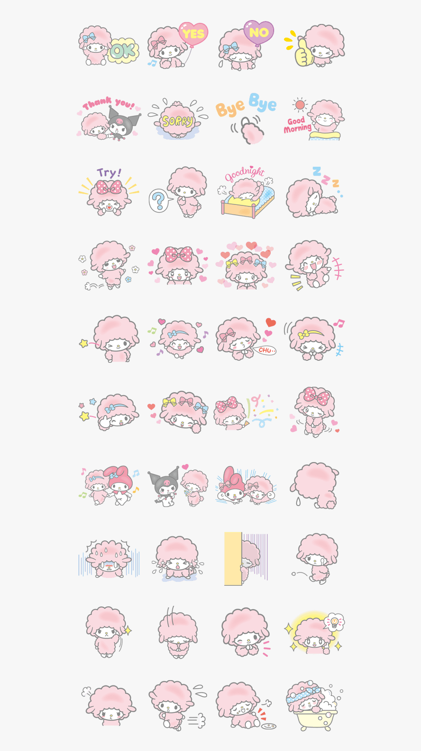 My Melody Line Stickers Icon, HD Png Download, Free Download
