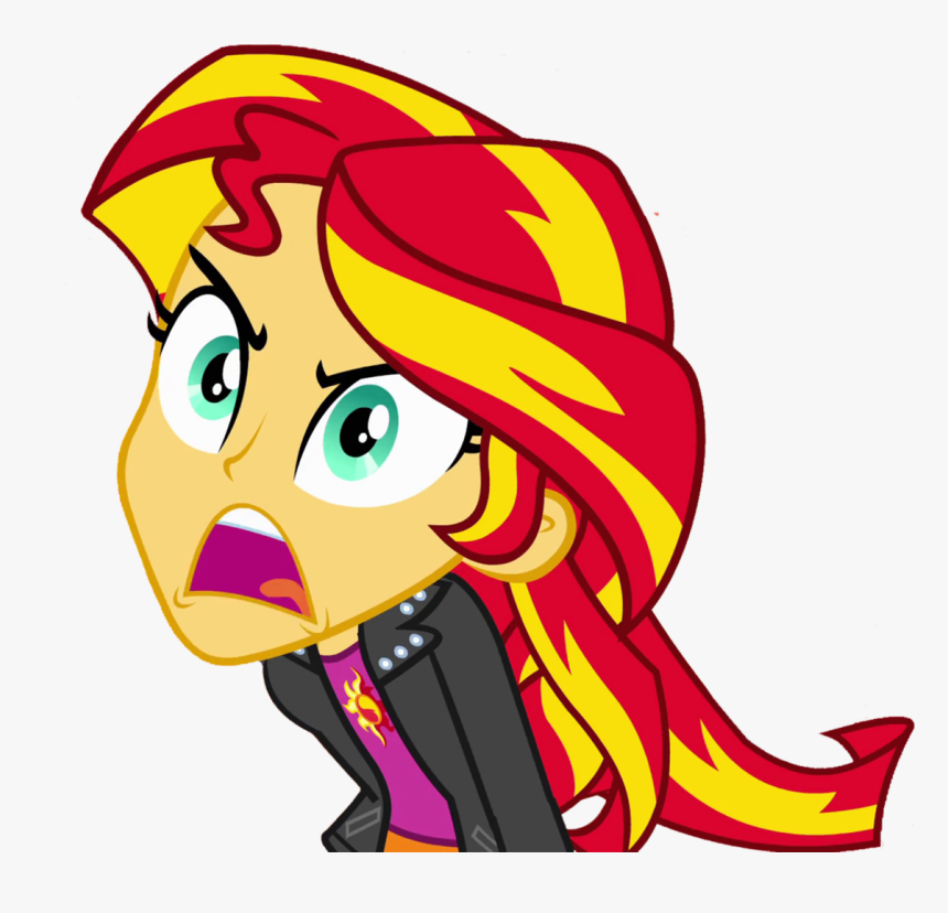 Angry Clipart Angry Girl My Little Pony Equestria Girls Mean Sunset