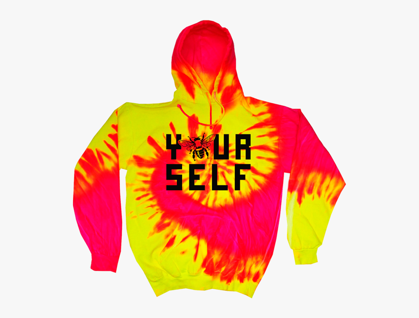 Hook And Porter Be Yourself Hoodie Neon Spark - Lifeguard Hoodie Tie Diy, HD Png Download, Free Download