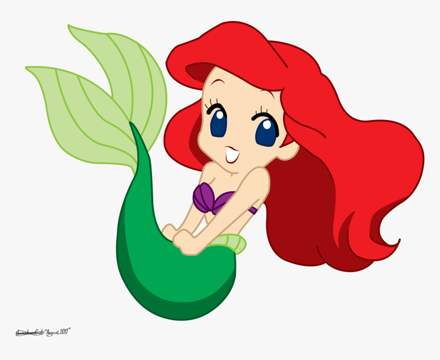 Little Mermaid Iphone Clipart - Cute Cartoon Disney Princess, HD Png Download, Free Download