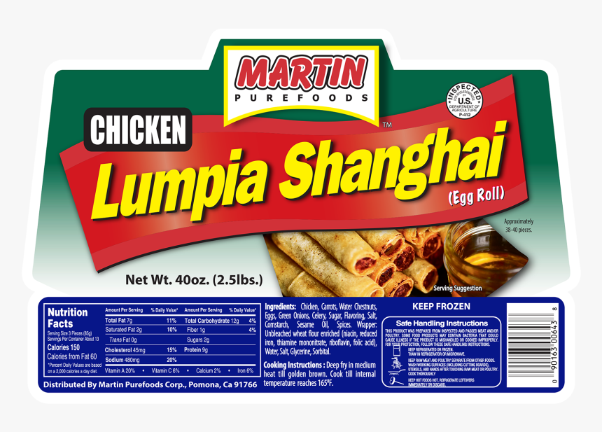 Martin Purefoods Lumpia Shanghai, HD Png Download, Free Download