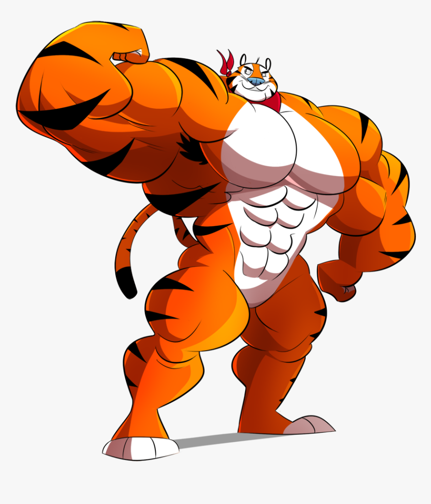 Transparent Tiger Cartoon Png - Tony The Tiger X Chester Cheetah, Png Downl...