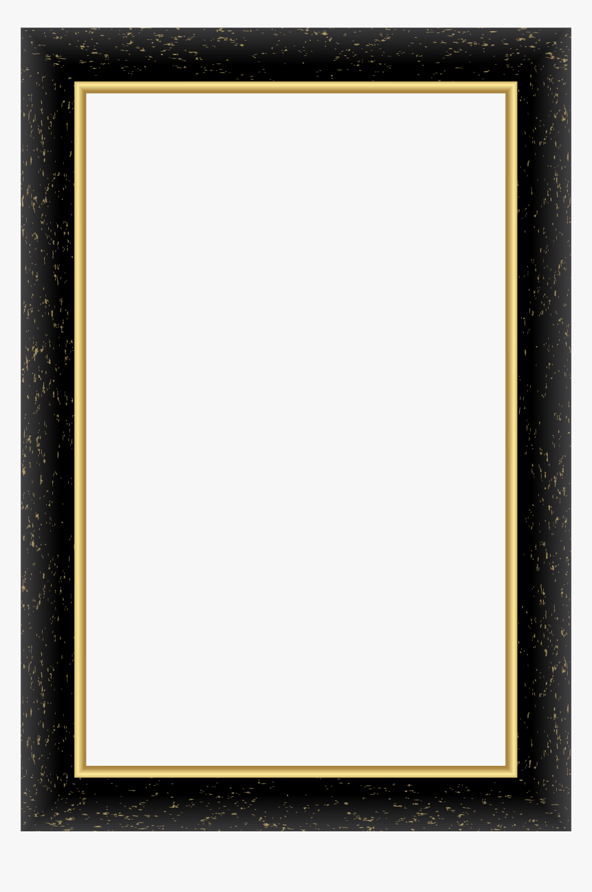 Black Frame Png Black Painted Picture Frame- - Picture Frame, Transparent Png, Free Download