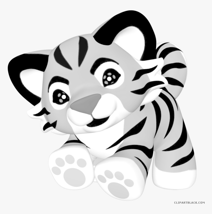 Head Clipart White Tiger - Cartoons Characters Png Animal, Transparent Png, Free Download