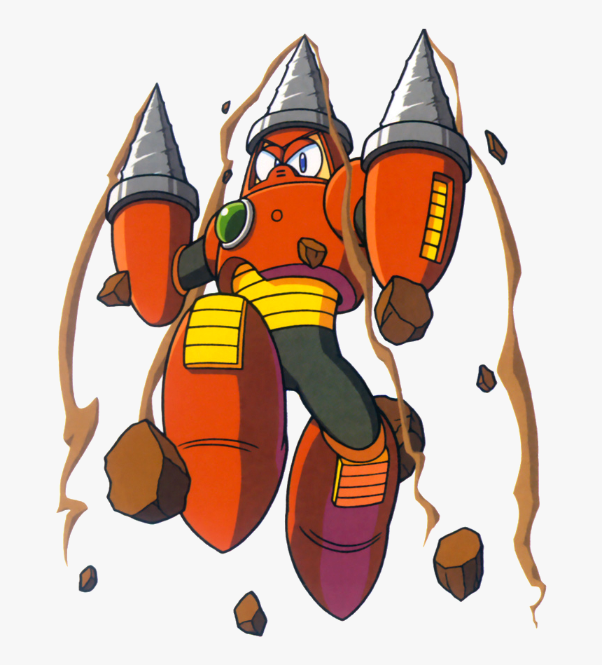 No Caption Provided - Mega Man Drill Man, HD Png Download, Free Download