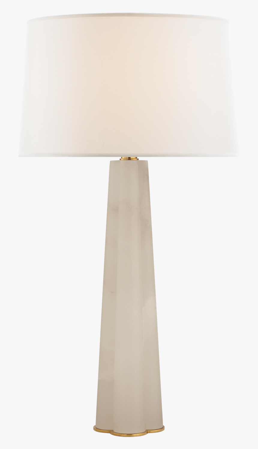 Adeline Large Quatrefoil Table Lamp In Alabaster With - Lampshade, HD Png Download, Free Download