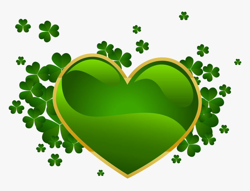 Madonnas Themes And Wallpapers ~ Green Heart & Clover - Green Hart, HD Png Download, Free Download