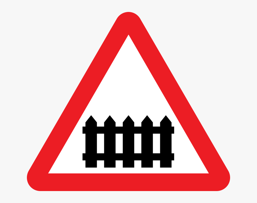 Train Crossing Traffic Sign - Railway Crossing Road Sign, HD Png Download, Free Download