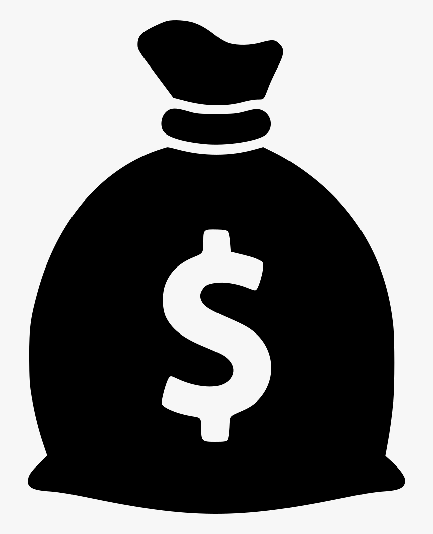 Bag Bank Cash Dollar - Cash In Bag Icon, HD Png Download, Free Download