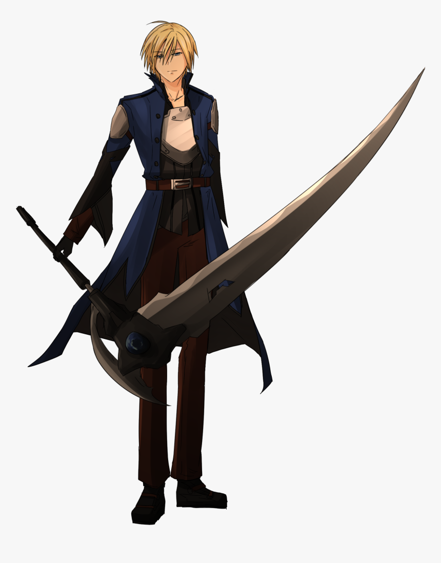 Sword Art Online Oc Character With A Scythe Hd Png Download Kindpng
