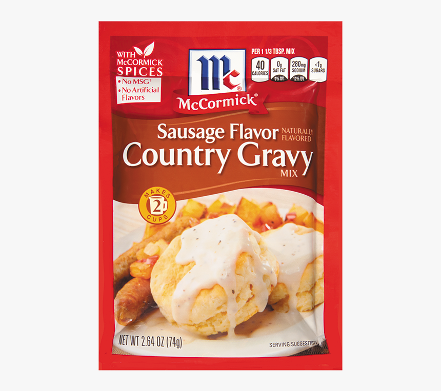 Sauage Flavor Country Gravy - Mccormick Country Style Gravy, HD Png Download, Free Download