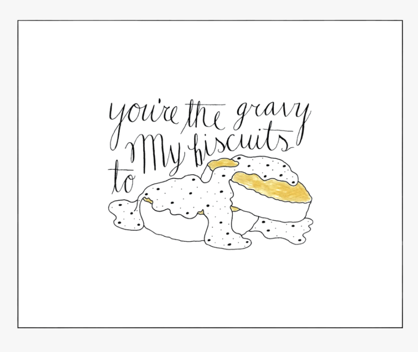 Biscuits And Gravy Print - Cartoon, HD Png Download, Free Download