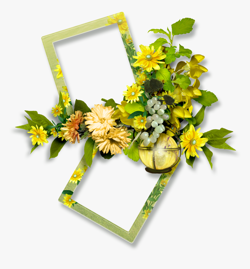 Floral Frame Png - Bouquet, Transparent Png, Free Download