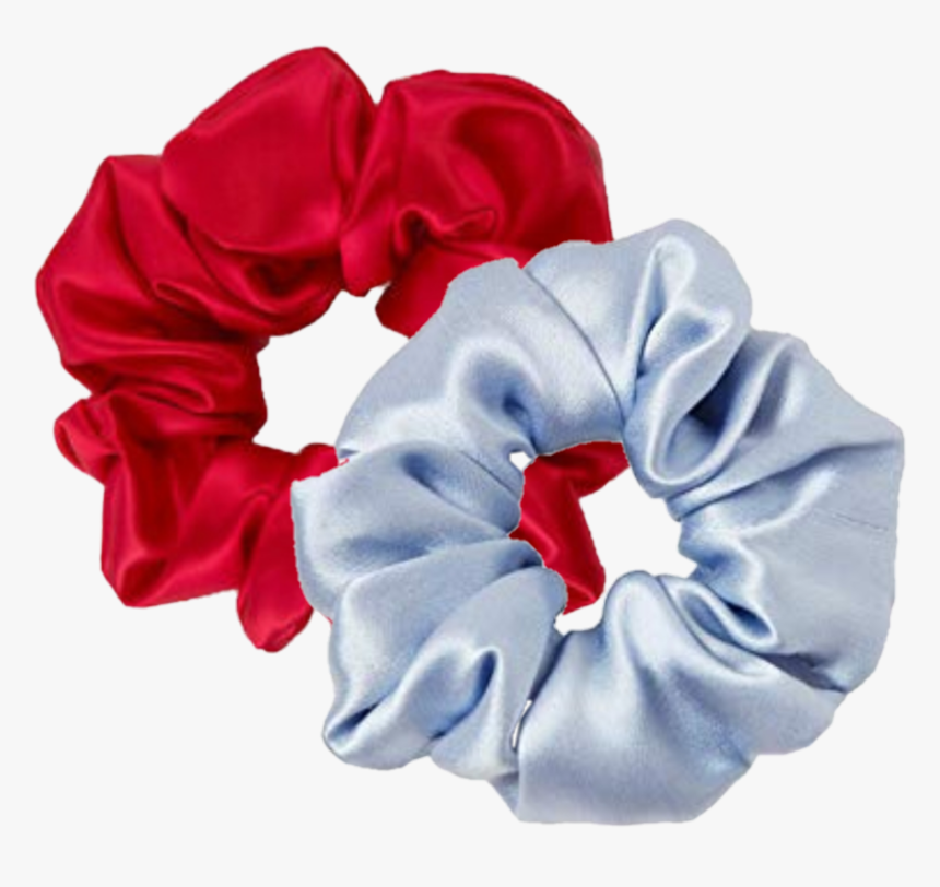 #silk #red #blue #scrunchie #bobble #hair #niche #png, Transparent Png, Free Download