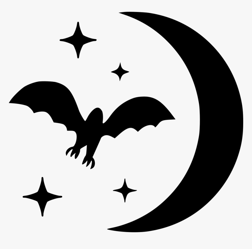 Moon Stars Night Halloween - Halloween Stars Png, Transparent Png, Free Download