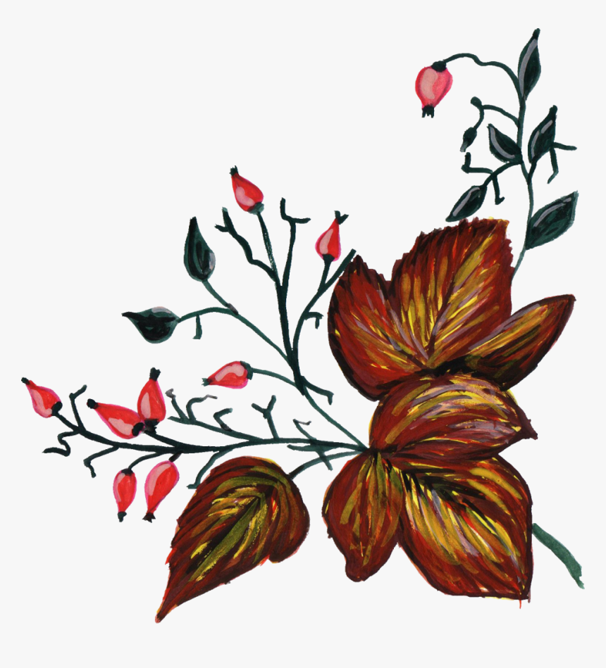 Flower Ornament Png, Transparent Png, Free Download
