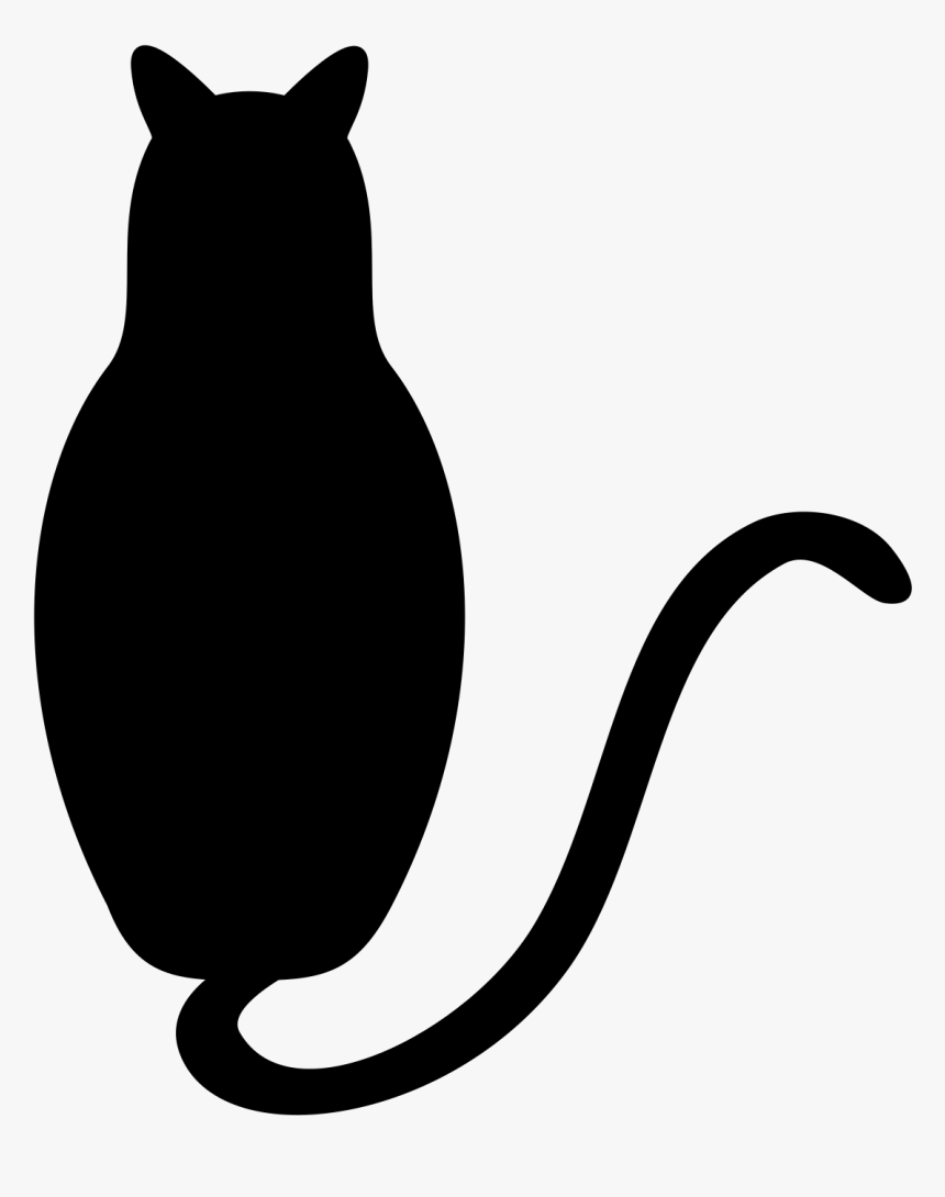 Cat Png Black White, Transparent Png, Free Download