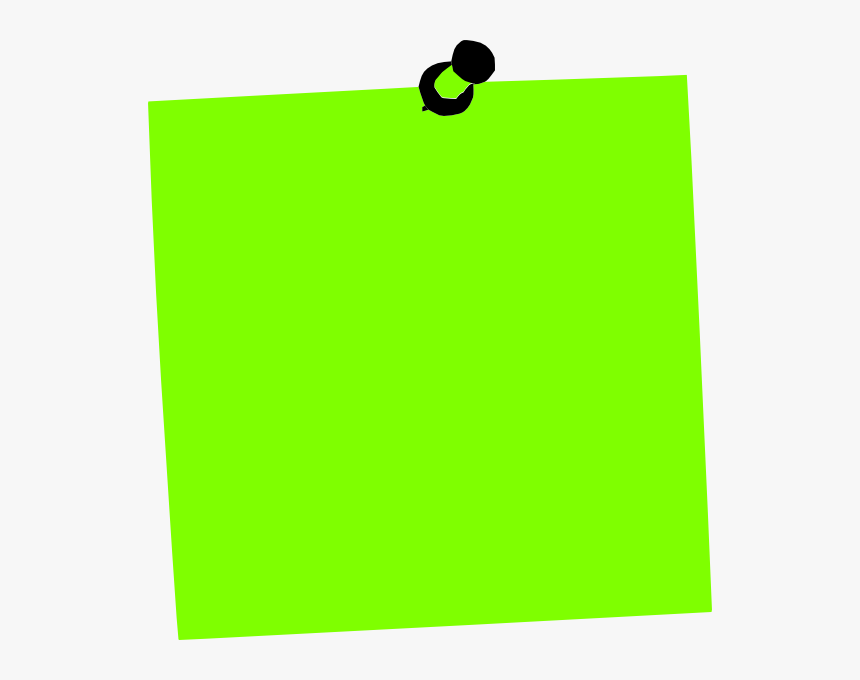 This Free Clip Arts Design Of Post It Note Green - Illustration, HD Png Download, Free Download