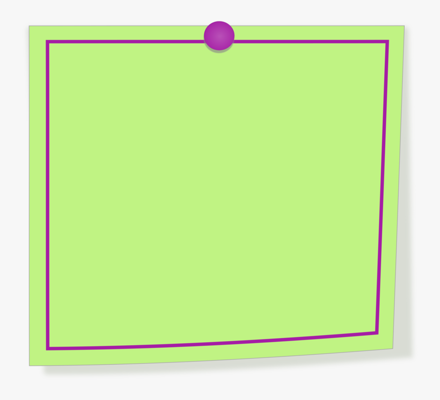Picture Frame,angle,post It Note - Sticky Note Frame Clipart, HD Png Download, Free Download