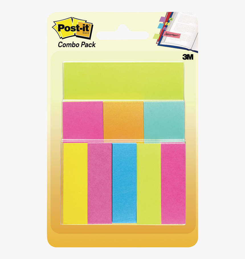 Post-it® Notes And Page Markers Combo Pack Assorted - Post It Notes, HD Png Download, Free Download