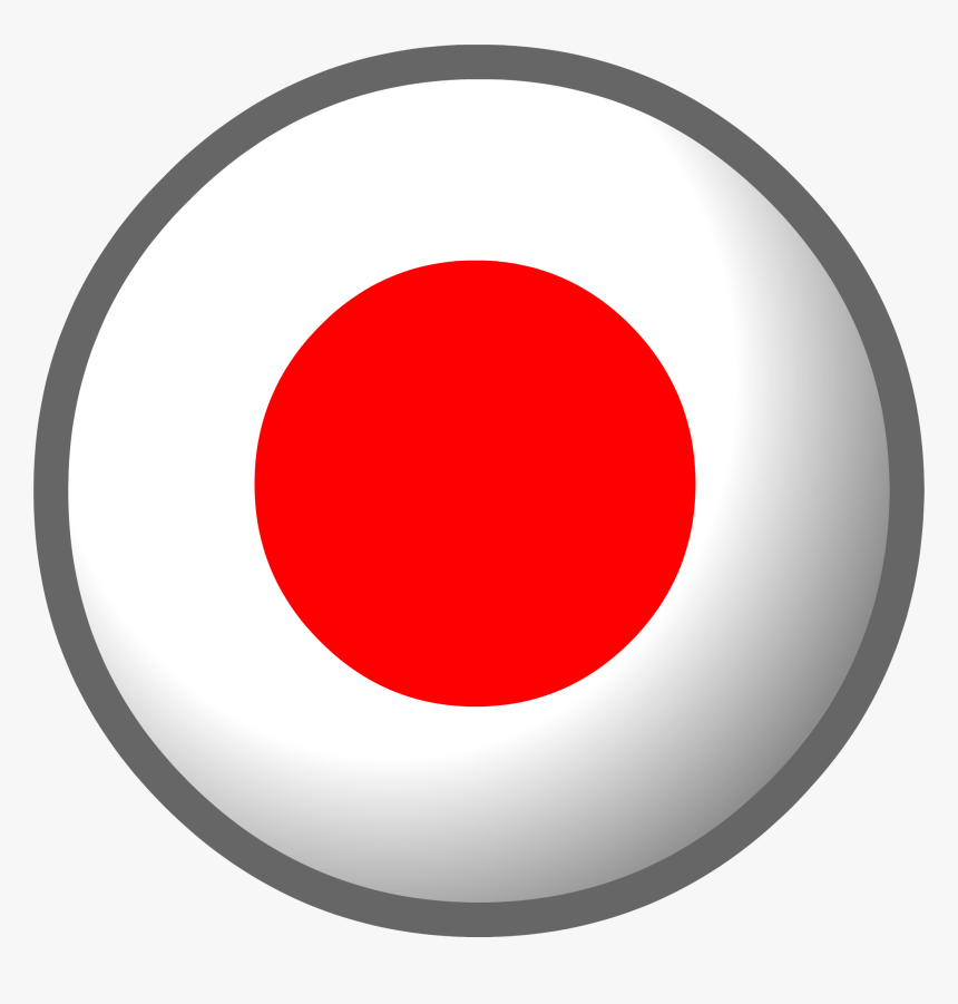 Club Penguin Flag Of Japan - Circle, HD Png Download, Free Download