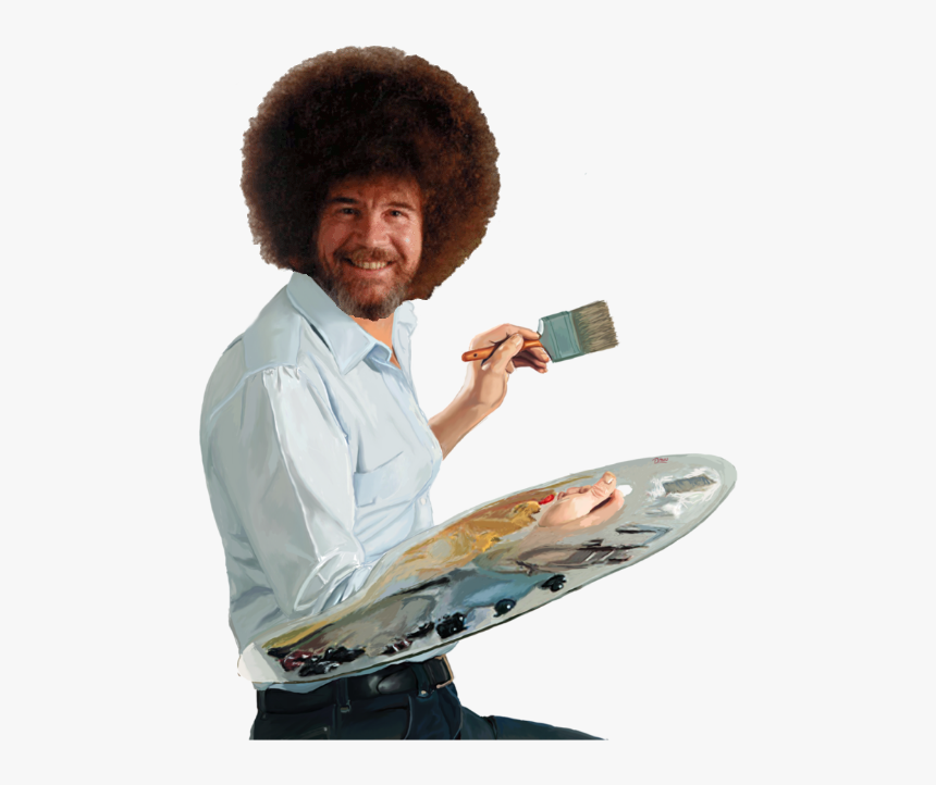 Bob Ross Png - Bob Ross White Background, Transparent Png, Free Download