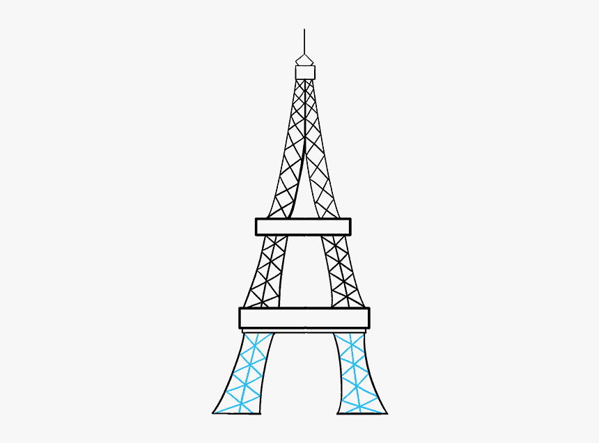 Eiffel Tower Drawing Small, HD Png Download, Free Download