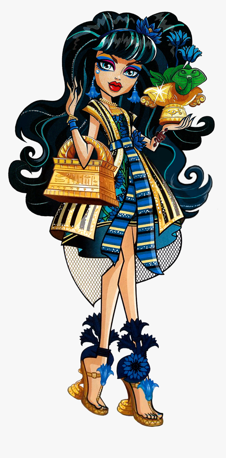 Monster High Cleo De Nile Gloom And Bloom, HD Png Download - kindpng