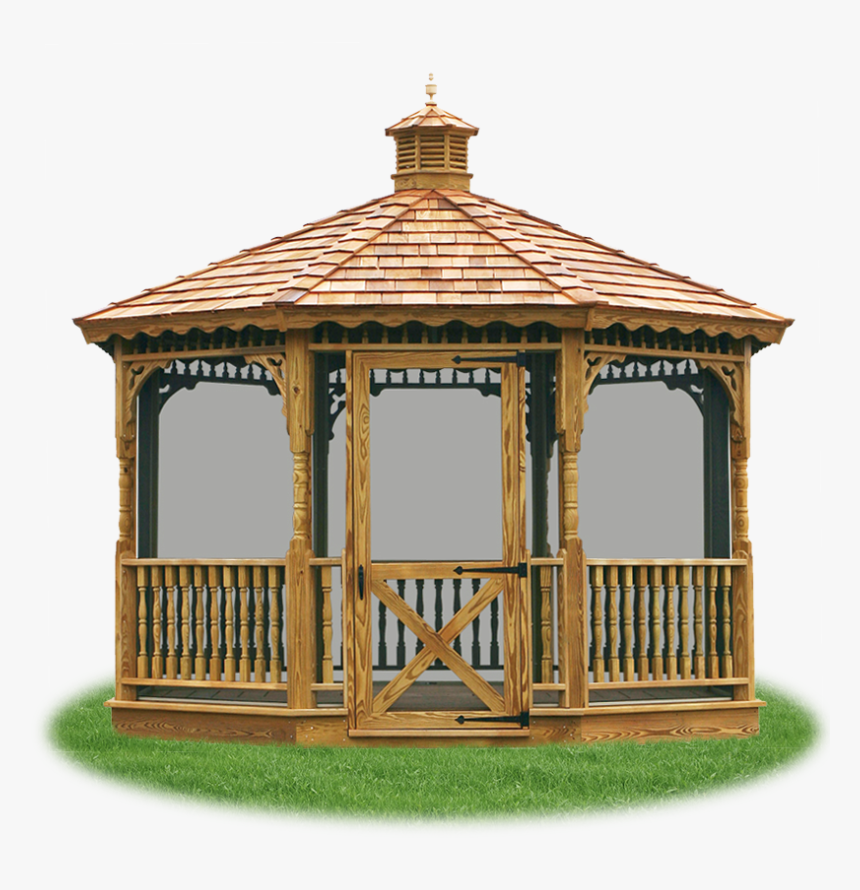 Screened In Wooden Gazebo, HD Png Download, Free Download