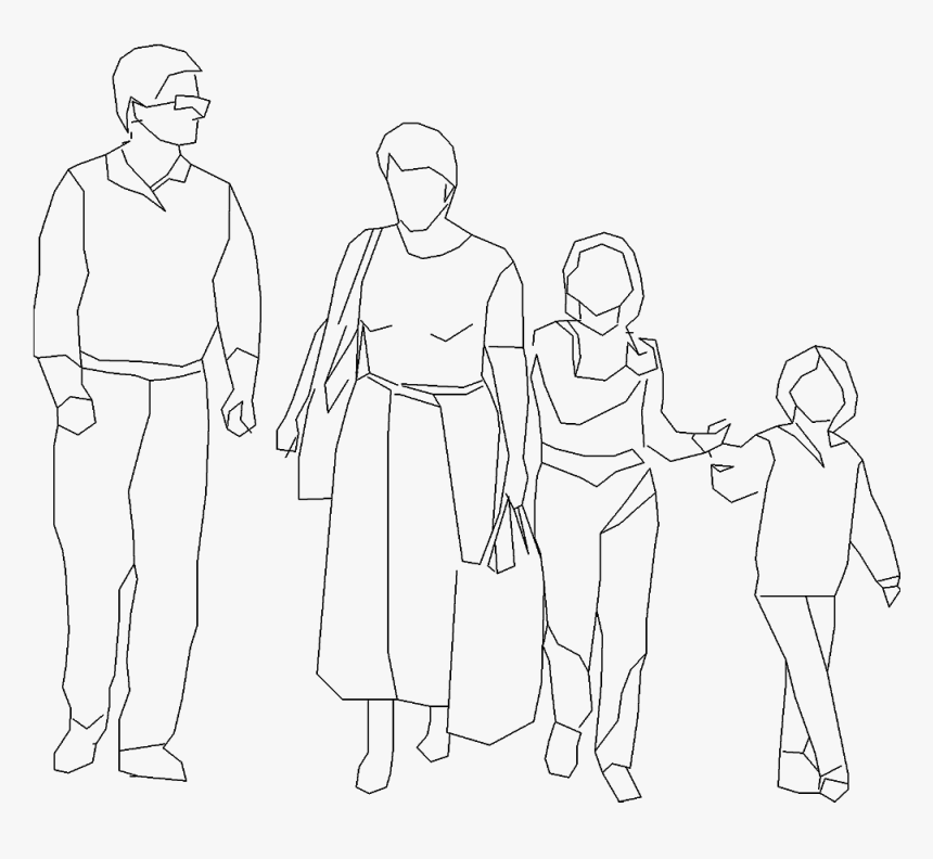 Persons 655 3d View - Line Art, HD Png Download, Free Download