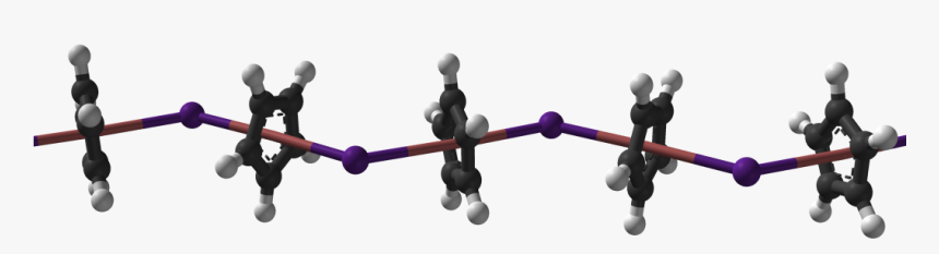 Cyclopentadienylcaesium Chain From Xtal 3d Balls - Play, HD Png Download, Free Download