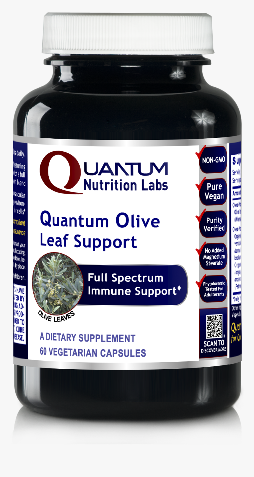 Quantum Olive Leaf Support A Dietary Supplement - Quantum Kidney Support, HD Png Download, Free Download