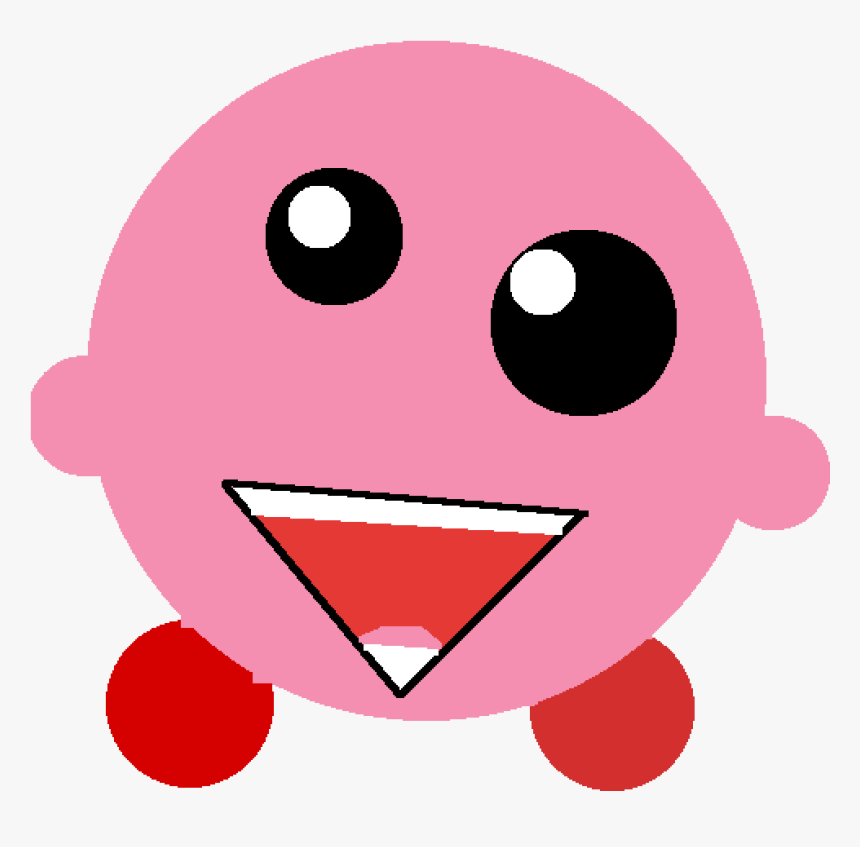 Messed Up Kirby Smiley - Messed Up Kirby, HD Png Download, Free Download