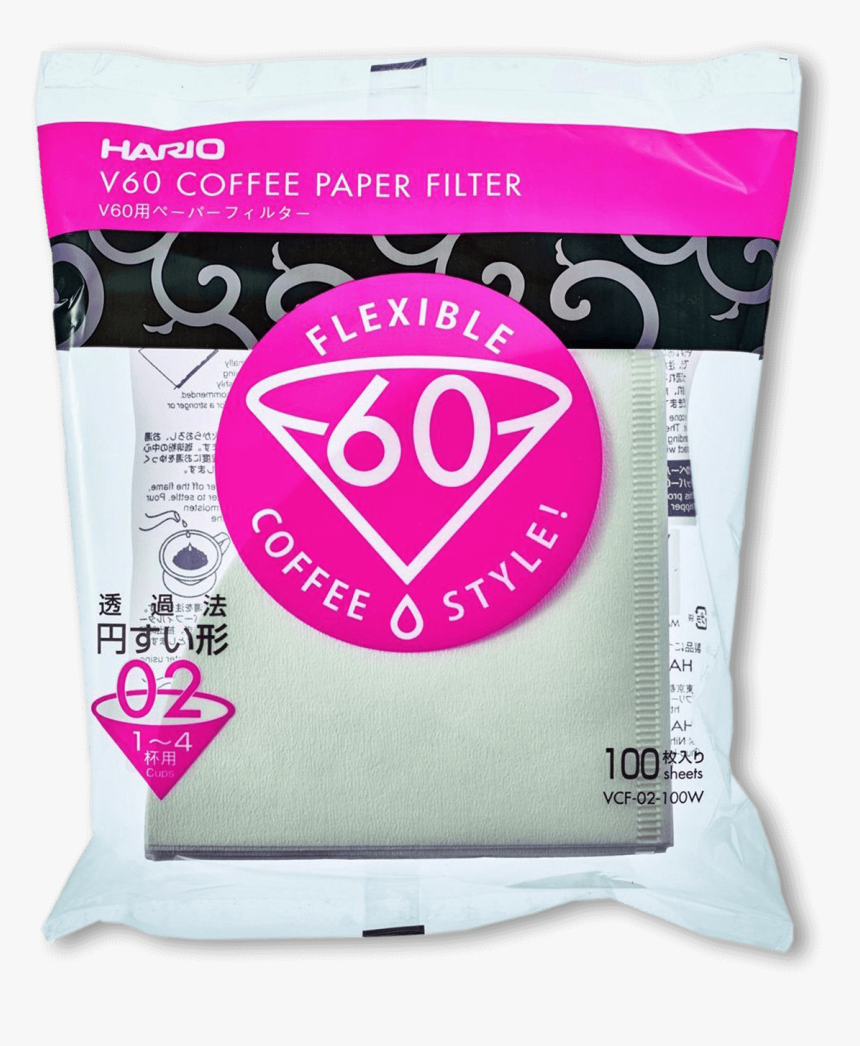 Heart Filter Png - Hario V60 Coffee Paper Filter 02, Transparent Png, Free Download