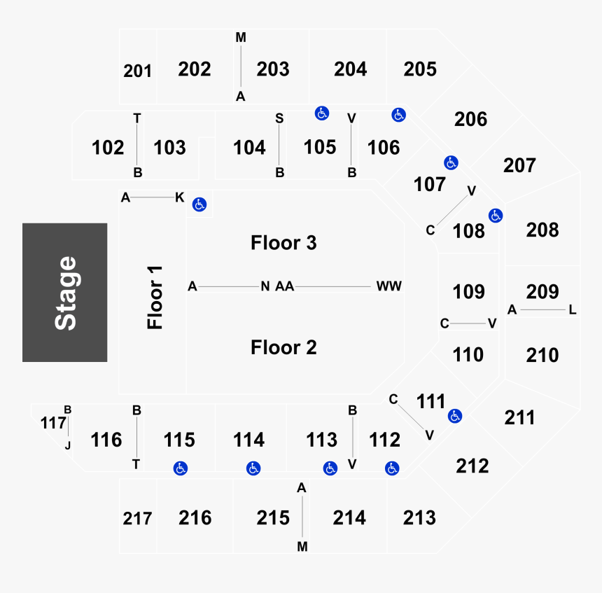 Uic Pavillion Seating Chart, HD Png Download kindpng