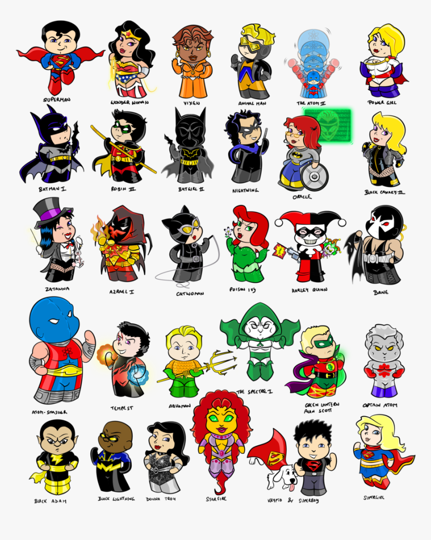 Chibi Dc Superheroes, HD Png Download, Free Download